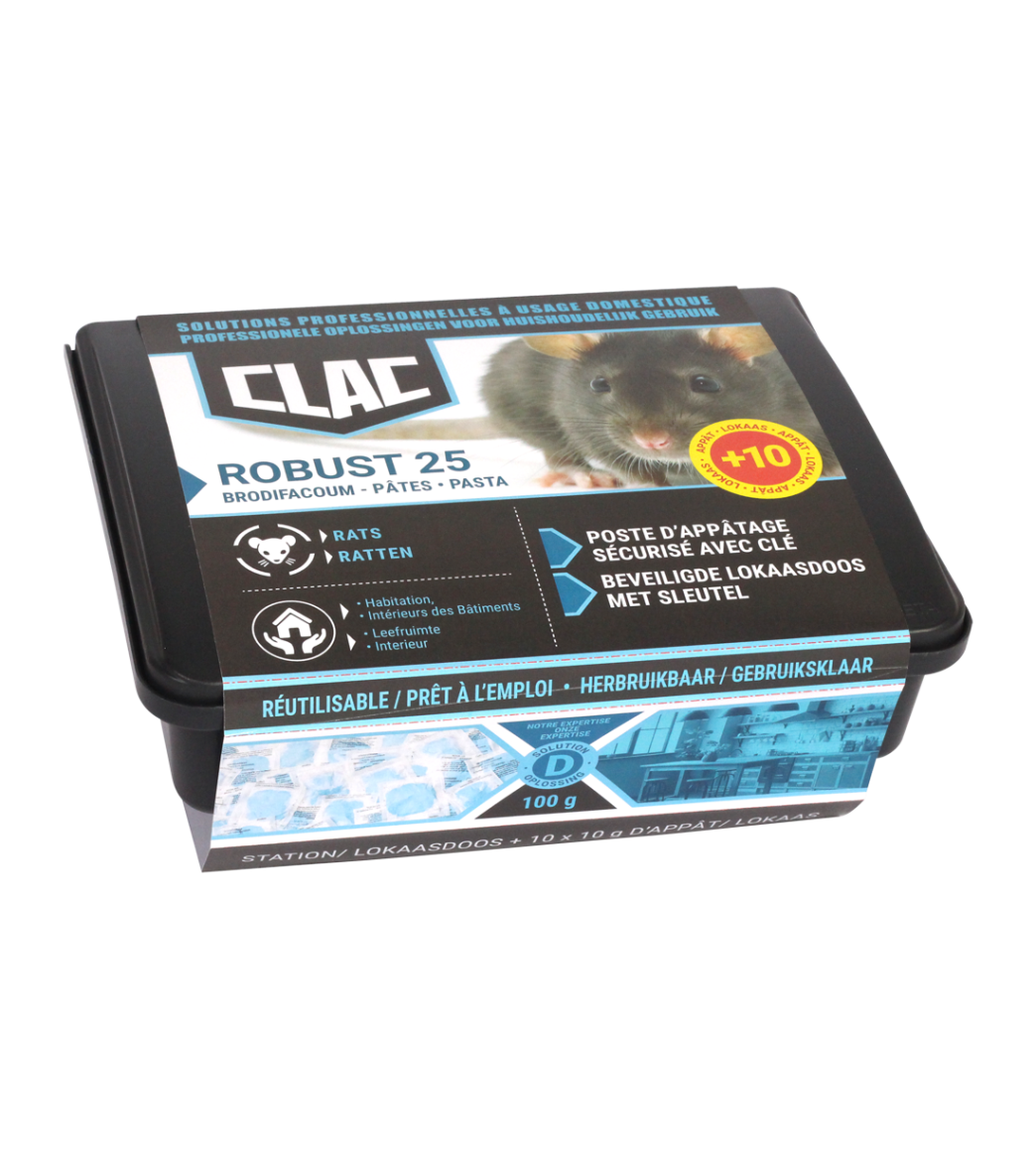 PÂTES FORTES RATS ET SOURIS - 1 STATION RATS + 100G D’APPÂTS main product photo