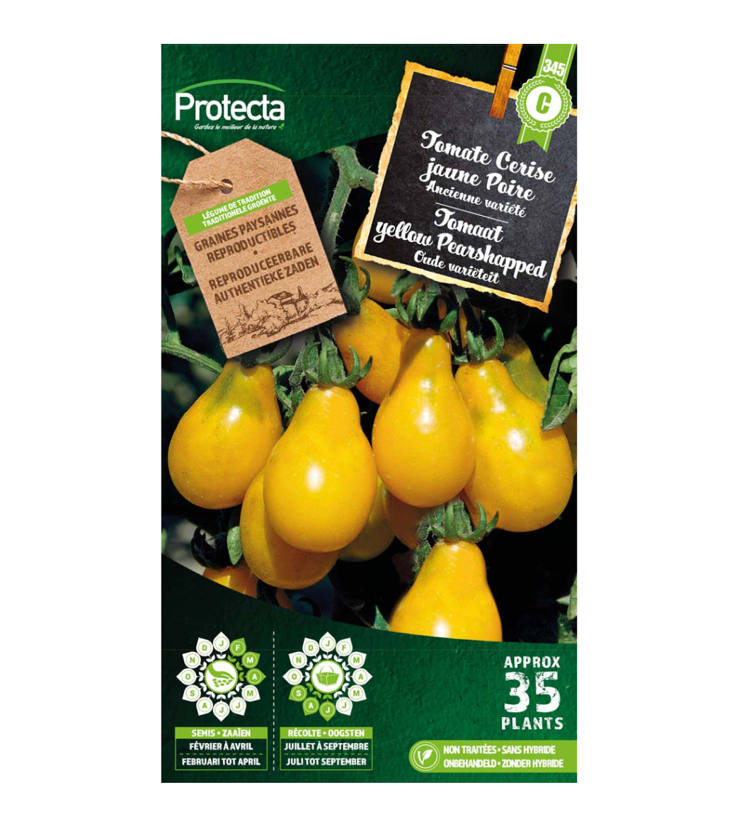 Tomaat yellow Pearshapped main product photo