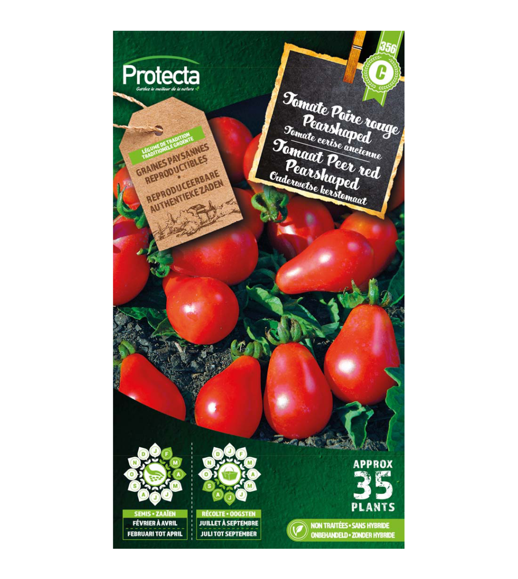 Tomaat Peer red Pearshaped main product photo