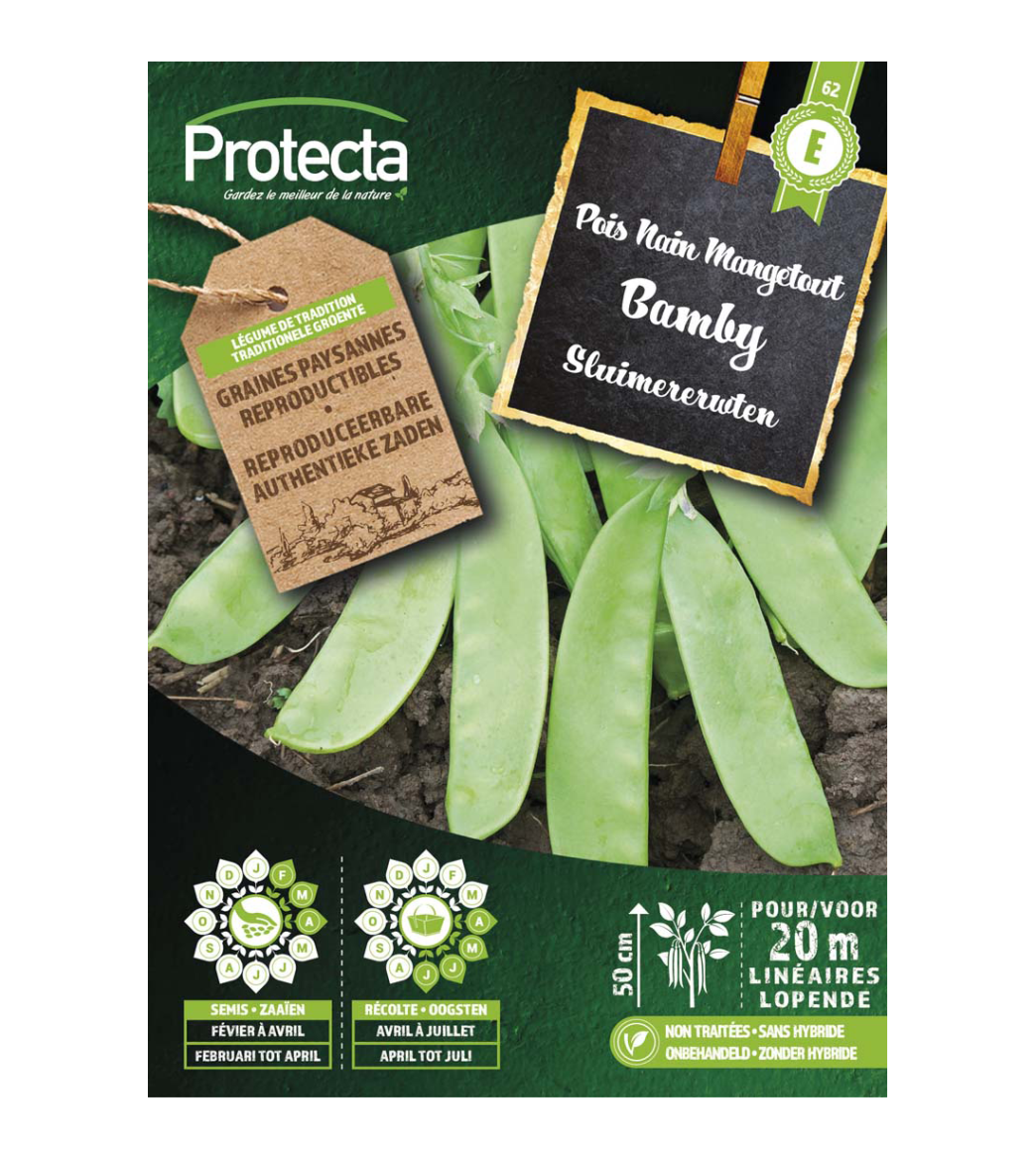Pois nain mangetout Bamby main product photo